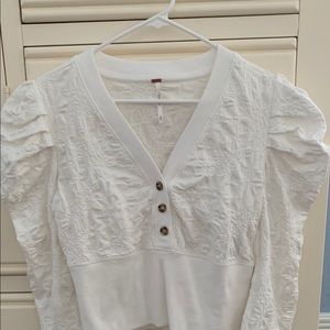 Free People White Sweater